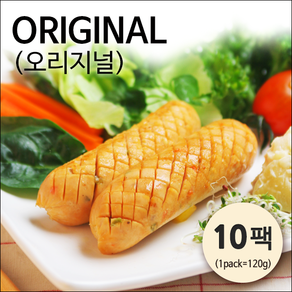 [자연애벗] 발효닭가슴살 소시지 오리지널 10팩